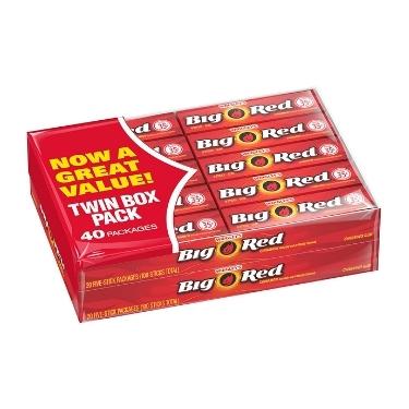 Wrigleys Big Red Gum 40ct Box 